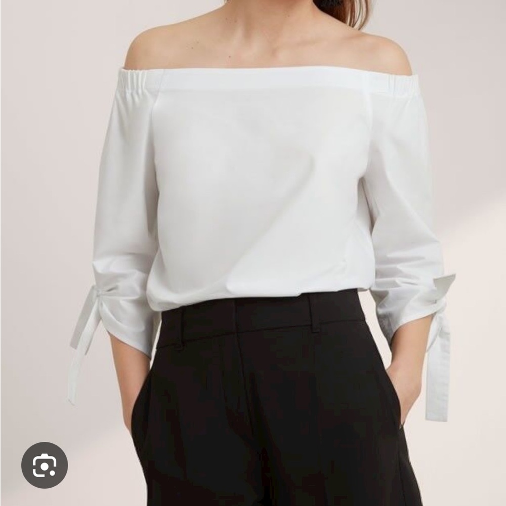 Babaton Malik Off Shoulder Tie Top